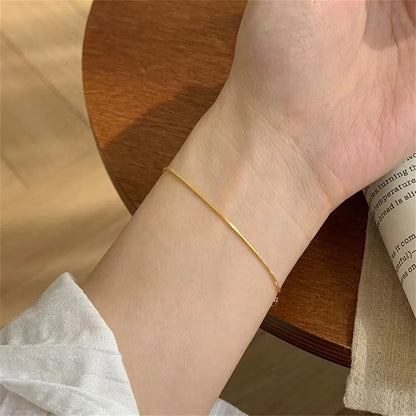 bracelet-acier-inoxydable-chaîne-ultra-fine-doré