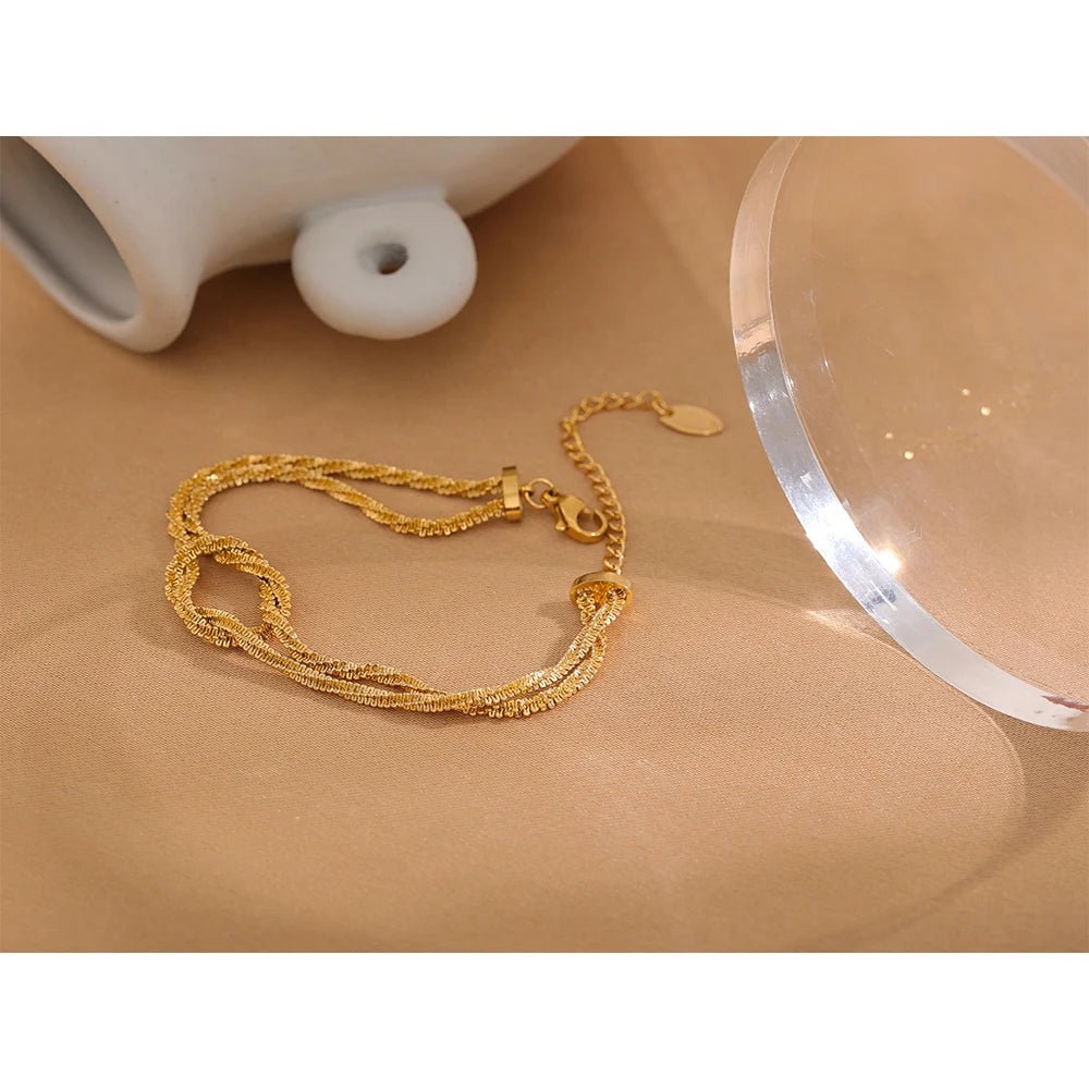 bracelet-dore-noeud-de-gypsophile