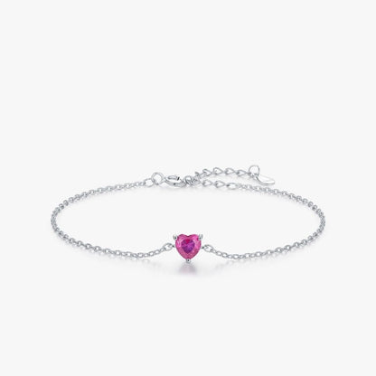bracelet-femme-argent-cœur-scintillant-en-zircone-rose