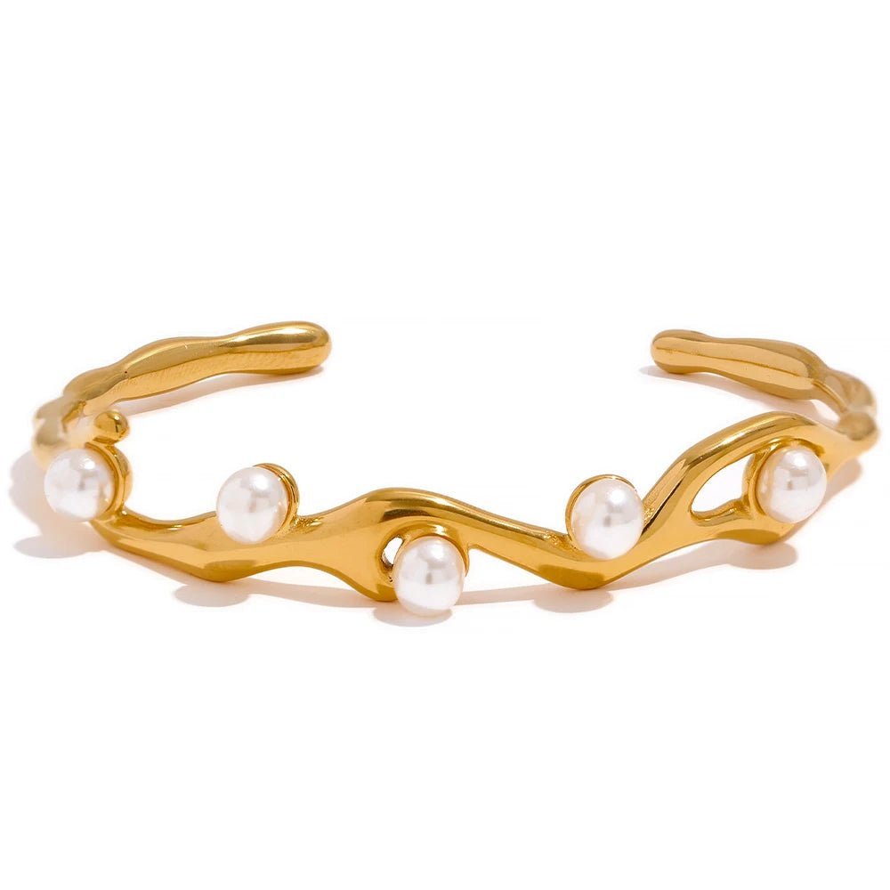 bracelet-jonc-torsad-perles-elegante