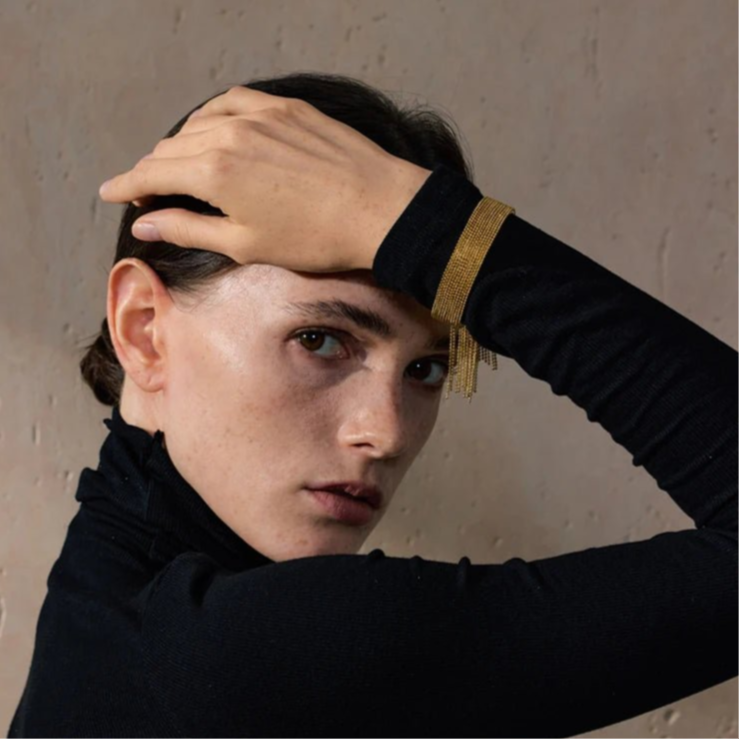 bracelet tendance du moment en maille fine parisienne 