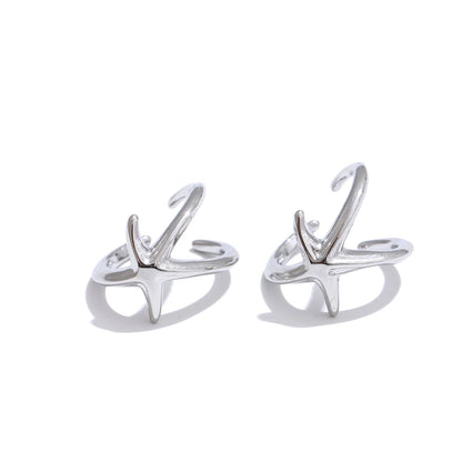 ear cuff raffiné à effet plage doré 