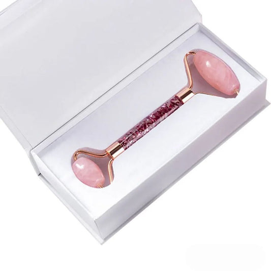 Rouleau de Jade - En Quartz Rose et Blanc - Innocent - Seduction